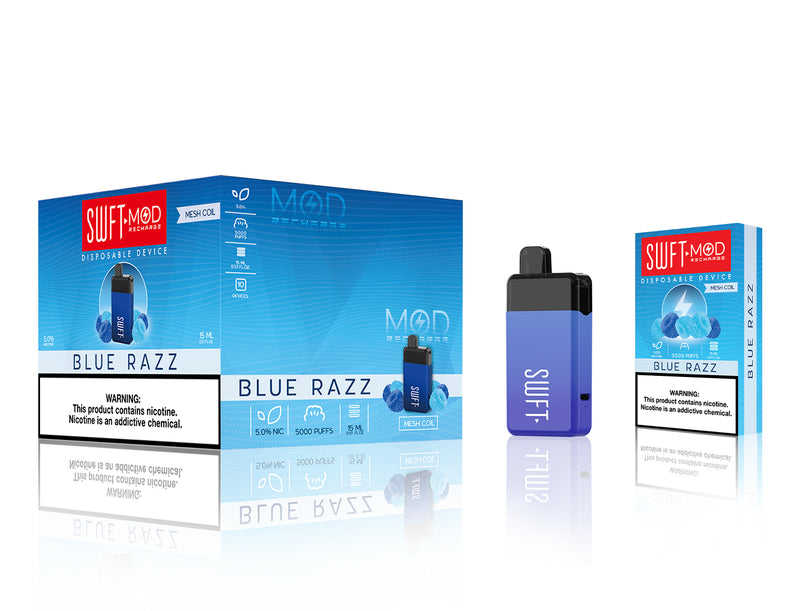 SWFT MOD Blue Razz Disposable Vape Device