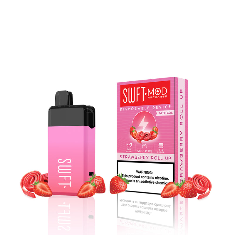 SWFT MOD Disposable Vape Device Strawberry Roll Up
